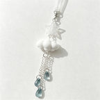 CouldNook Cloud Star Rain Beaded Phone Charm - Loop Cord Attachment