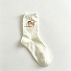 CouldNook Bear Dog Crew Socks - Soft Character Accent