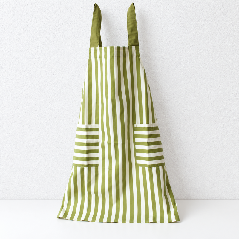 CouldNook Cross-Back Apron - Striped and Dot Color Options