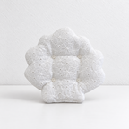 CouldNook Shell Shaped Lace Coaster - White Embroidered Layers