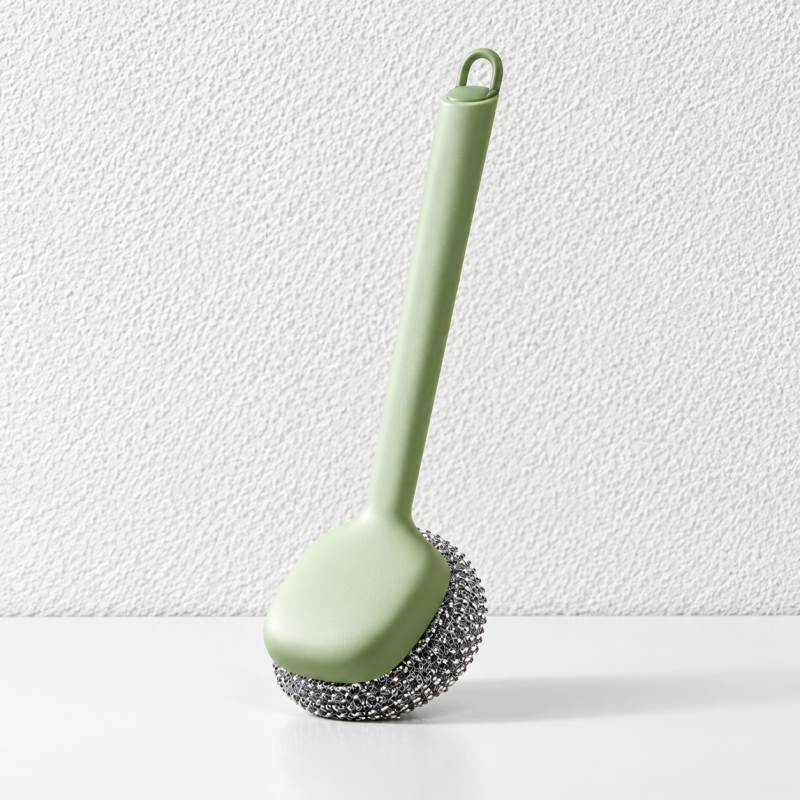CouldNook Dish Scrubber - Shark Fin Grip And Replaceable Cleaning Heads