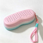 CouldNook Silicone Swimming Goggles Case - Ventilated Two-Tone Shell