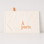 CouldNook Embroidered Coral Fleece Hand Towel - Hanging Loop