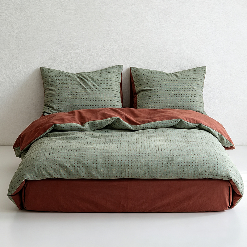 CouldNook Cotton Bedding Set - Textured Four-Piece Bedding Collection