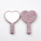 Hand Mirror in Rhinestone and Plain White Designs