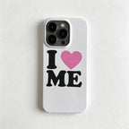 CouldNook iPhone 17 Series White Self Love Phone Case - Message Graphic Cover