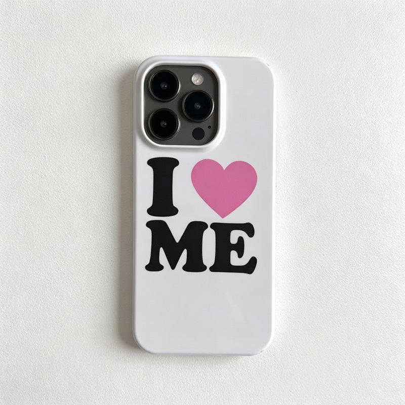 CouldNook iPhone 17 Series White Self Love Phone Case - Message Graphic Cover