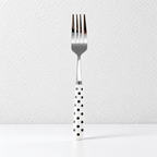 CouldNook Ceramic Handle Flatware - Geometric Pattern Dining Collection
