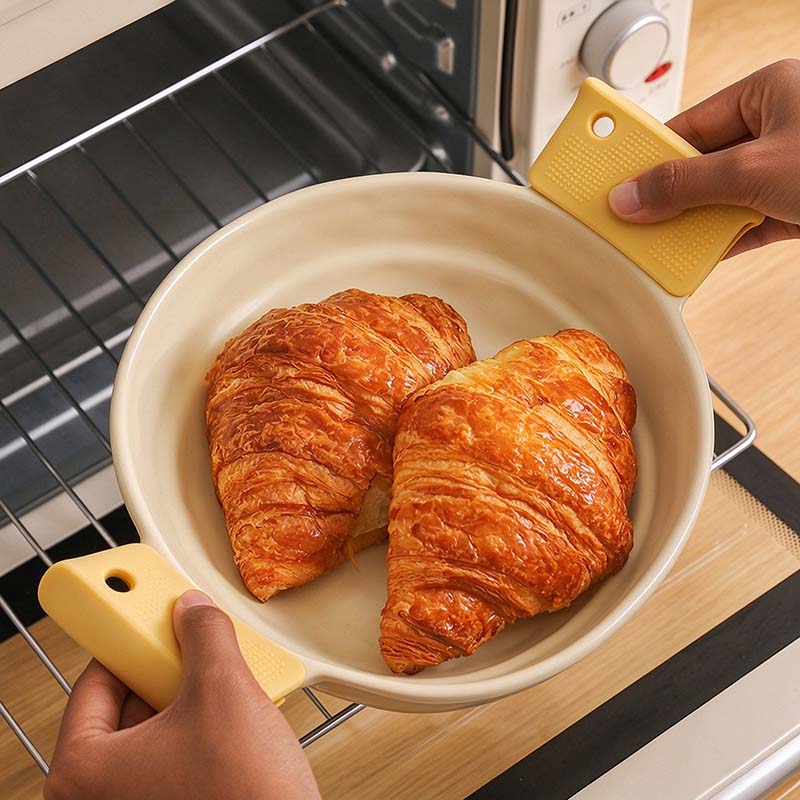 CouldNook Pot Handle Grip - Folded Silicone Shape and Inner Grooves