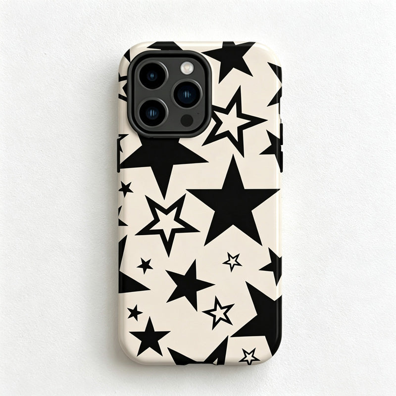 CouldNook  iPhone 17 Series 2-in-1 Bold Star Print Phone Case - Statement Pattern Cover