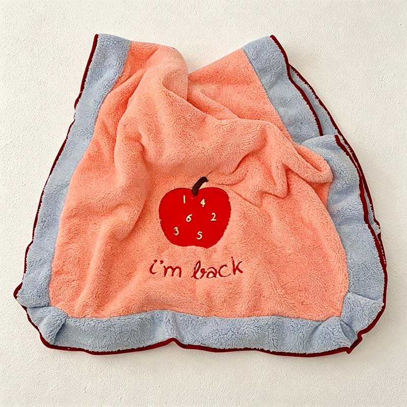 CouldNook Fruit Motif Towel Collection - Contrasting Borders And Embroidery