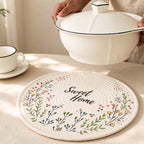 CouldNook Printed Rope Table Mat - Strawberry Floral