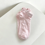 CouldNook Soft Bow Accent Ankle Socks - Everyday Footwear Accent