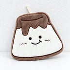 CouldNook Dessert Hand Towel - Smiling Cookie Biscuit and Pudding