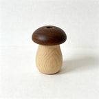 CouldNook Wooden Mushroom Toothpick Holder - Two-Tone Cap Design