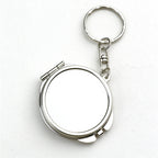 Folding Mirror Keychain in Classic Shapes and Decorative Finishes