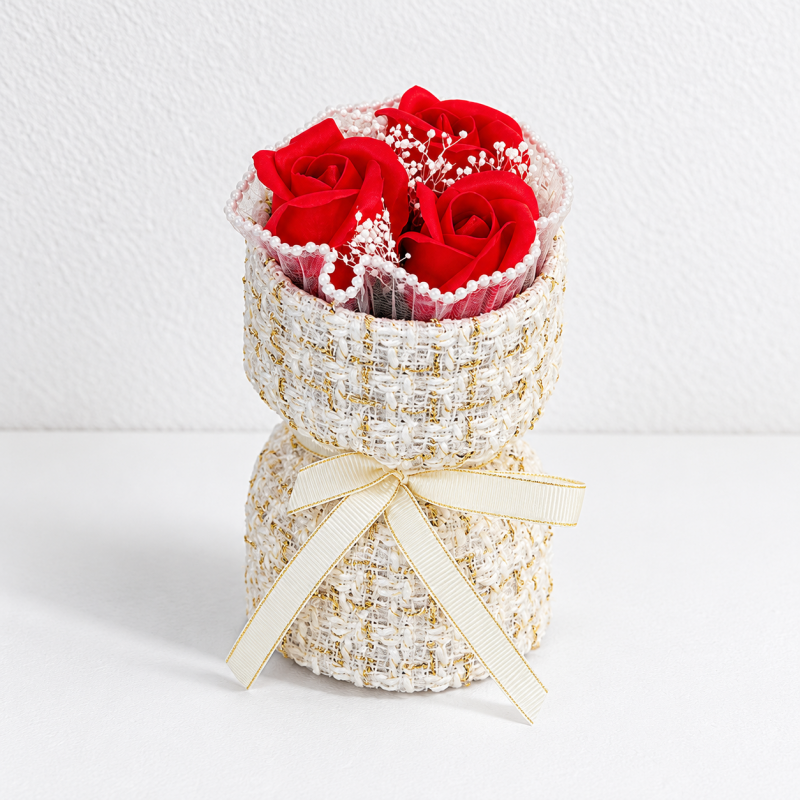 CouldNook Soap Rose Bouquet - Three Flower Arrangement