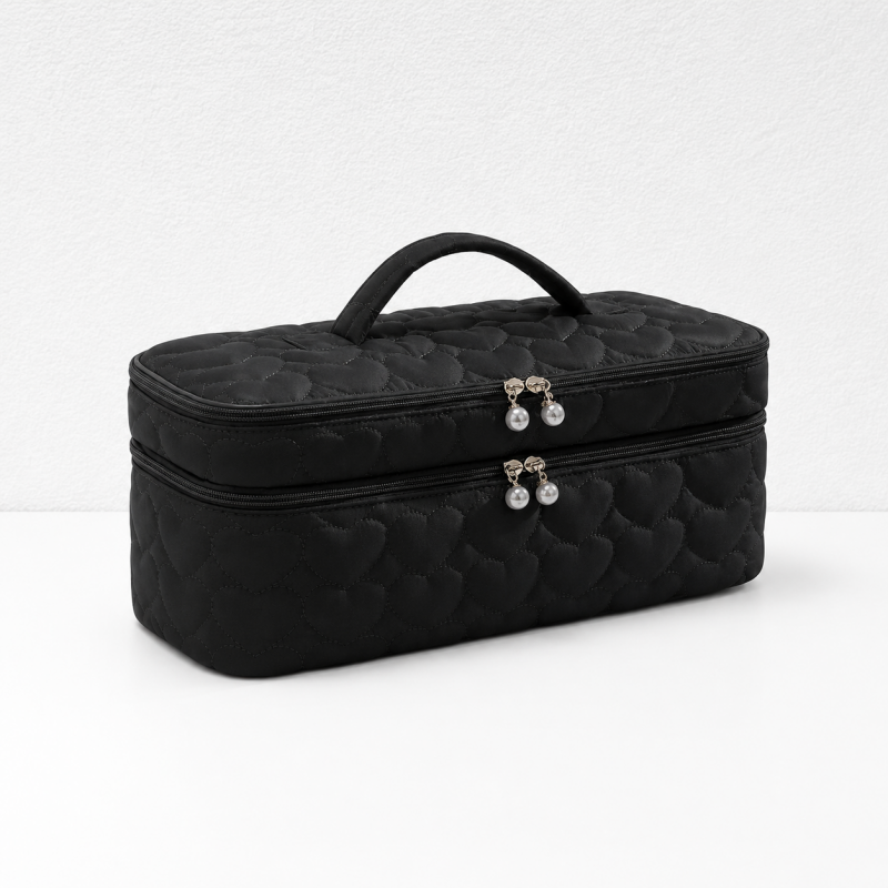 CouldNook Large‑Capacity Cosmetic Bag‑Dual‑Layer Travel Storage Pouch With Handle