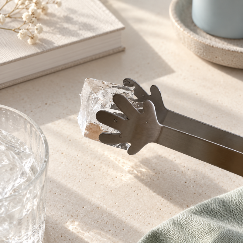 CouldNook Hand-Shaped Mini Tongs - Stainless Steel Snack Grip