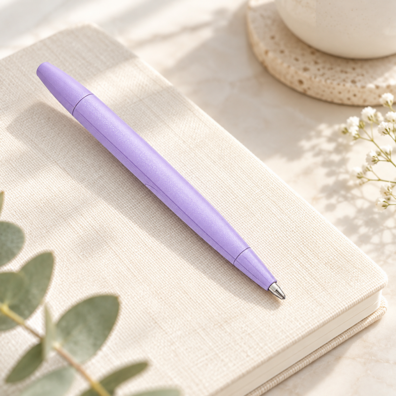 CouldNook Pom-Pom Ballpoint Pen - Fluffy Round Top and Slender Barrel
