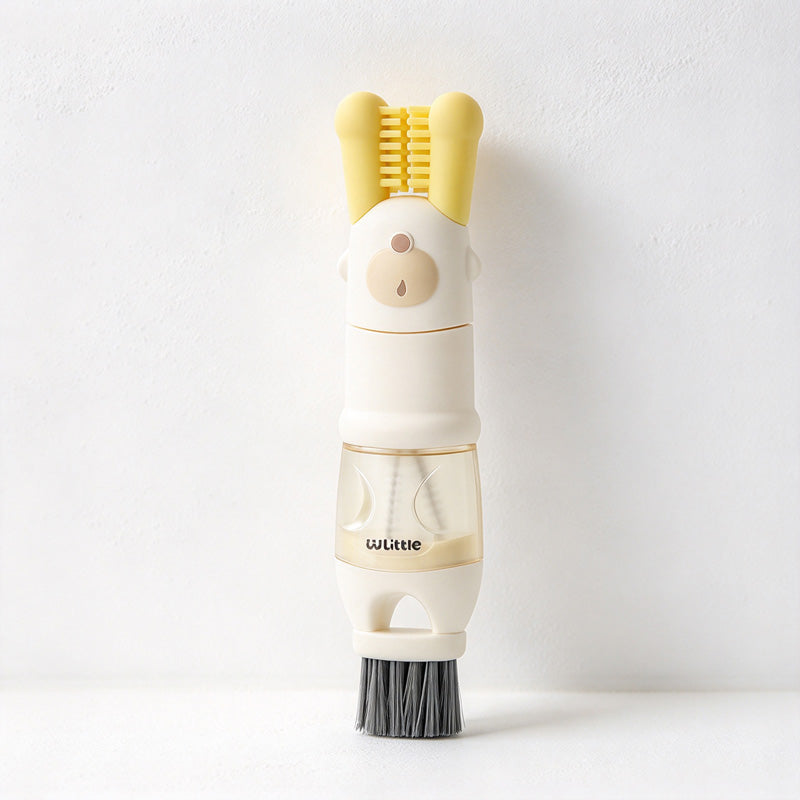 CouldNook Cup Cleaning Brush - Bear Motif And Five Part Design
