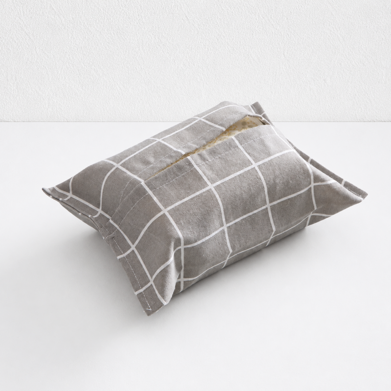 CouldNook Fabric Tissue Box Cover - Simple Grid Patterns