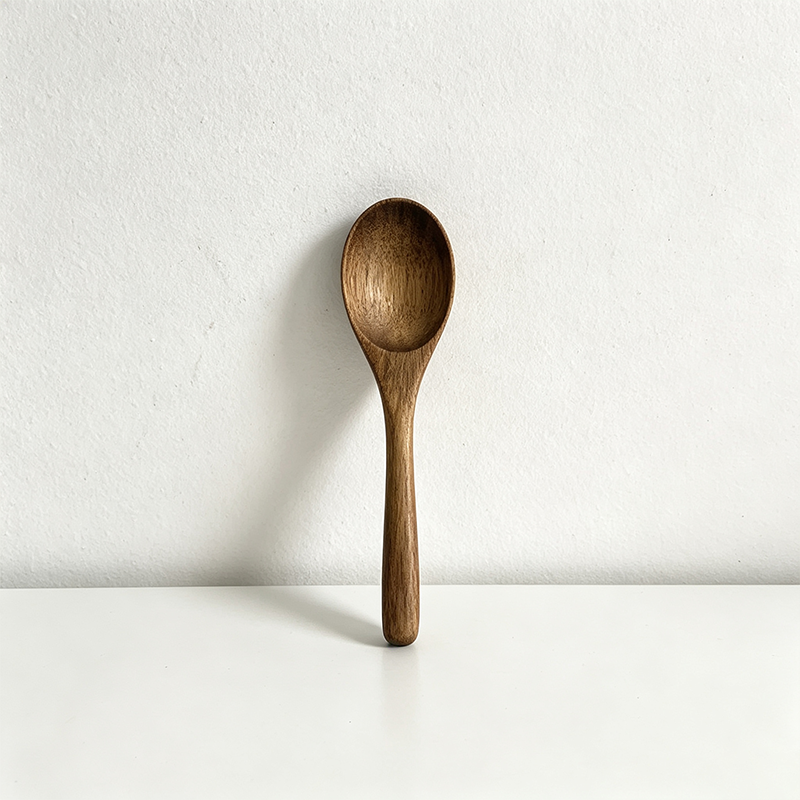 CouldNook Acacia Wood Kitchen Utensil - Slotted Spoon Collection