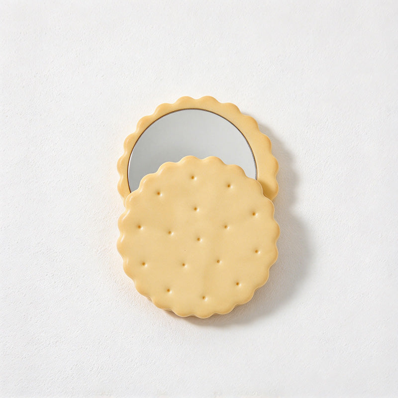 CouldNook Biscuit Pocket Mirror - Dotted Cover And Two Shape Choices