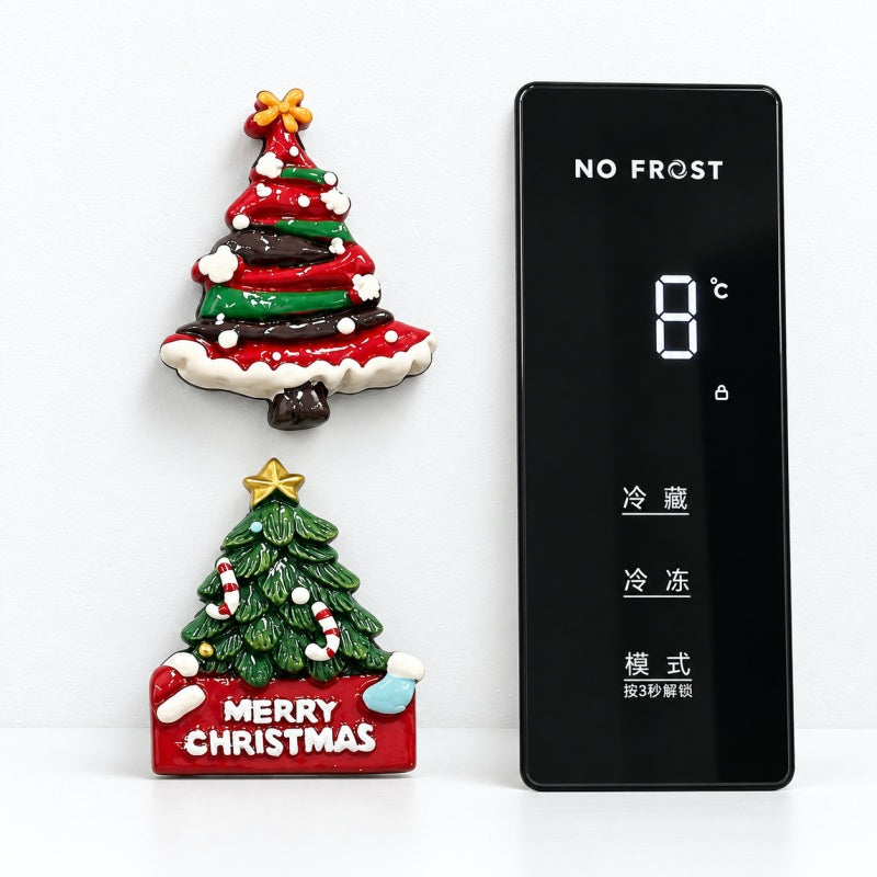 CouldNook Christmas Tree Magnet - Layered Holiday Sign Accent