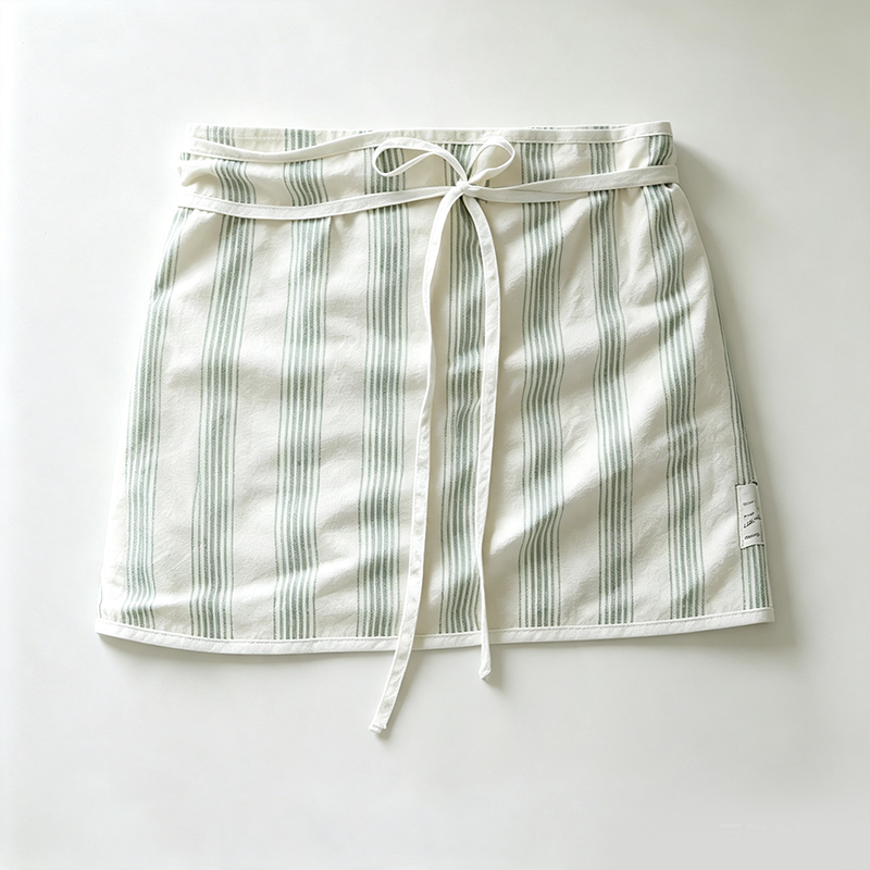 CouldNook Striped Half Apron - Waist Kitchen Accent