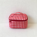 CouldNook Patterned Makeup Case - Blue Dots Or Red Gingham