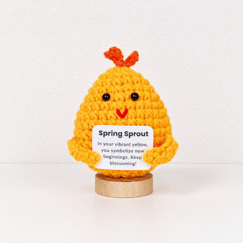 CouldNook Assorted Animal Message Figure - Wooden Display Base