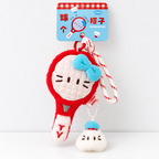 CouldNook Plush Sports Charm - Smiling Rackets and Coordinated Ball Details