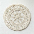 CouldNook Round Embroidered Lace Placemat - Four Openwork Designs
