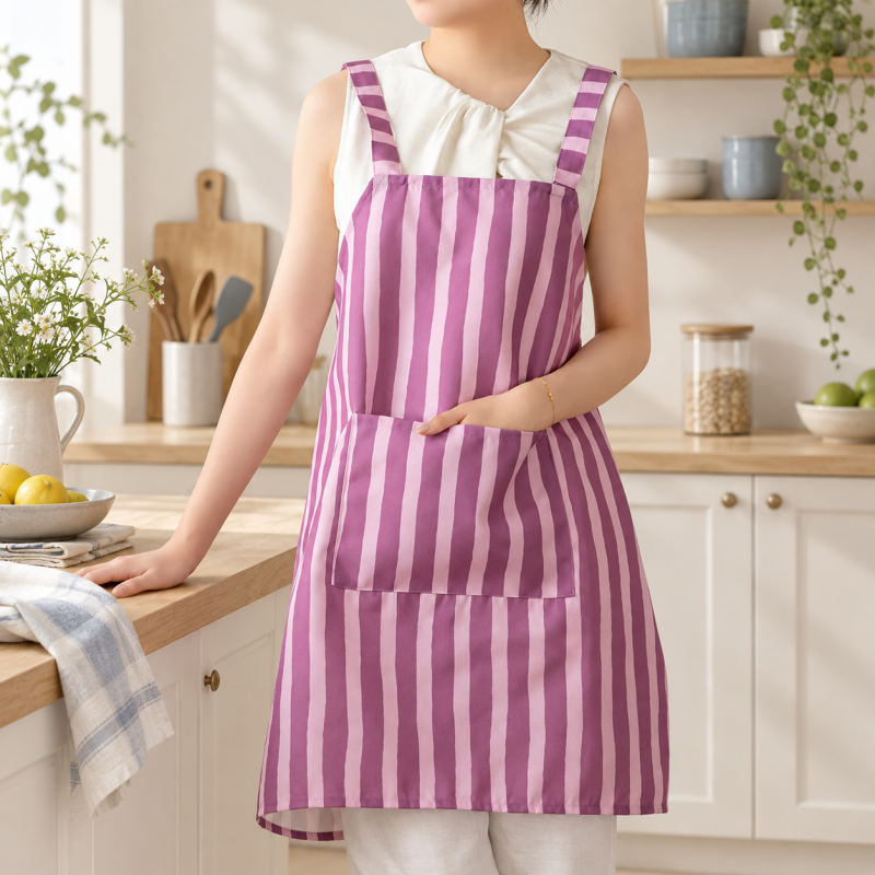 CouldNook Ruffled Kitchen Apron - Practical Pocket Front Kitchen Wear