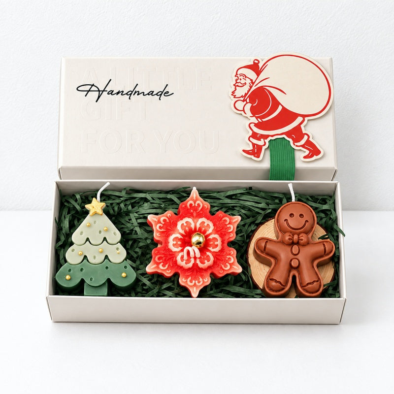 CouldNook Christmas Candle Gift Set - Sculpted Trio Box