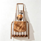 CouldNook Striped Kitchen Apron - Detachable Hand Towel Pocket