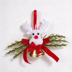 CouldNook Christmas Bell Ornament - Ribbon Bows and Seasonal Sprigs