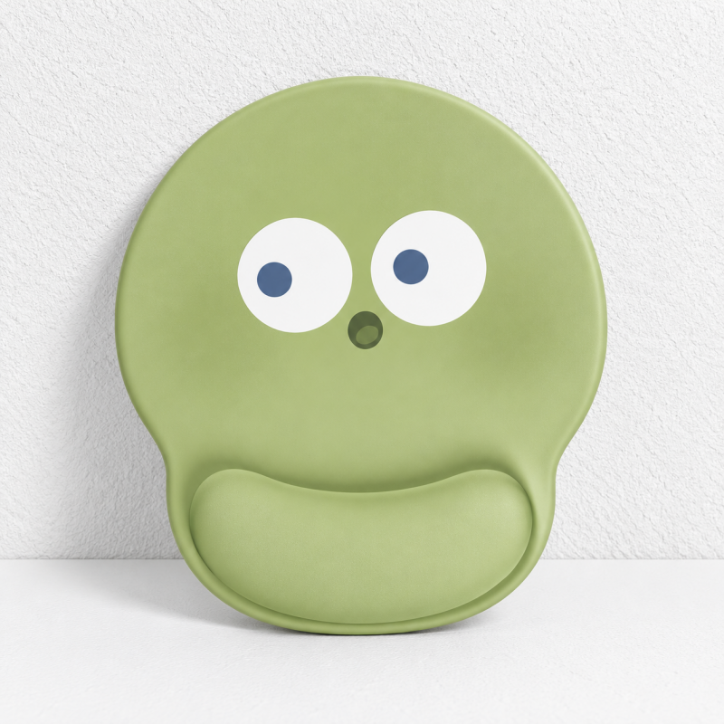 CouldNook Round Expression Mouse Pad - Raised Wrist Support