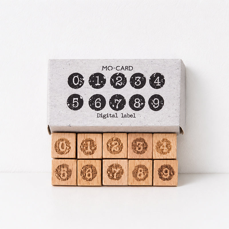CouldNook Natural Beech Wood Stamp Set - Aesthetic Digital Imprint Series