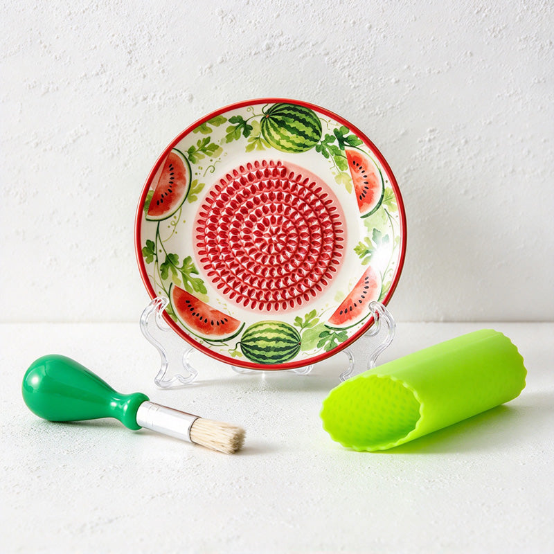 CouldNook Ceramic Grater Plate Set - Fruit Rim
