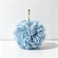 CouldNook Scalloped Mesh Bath Pouf - Soft Flower Layers
