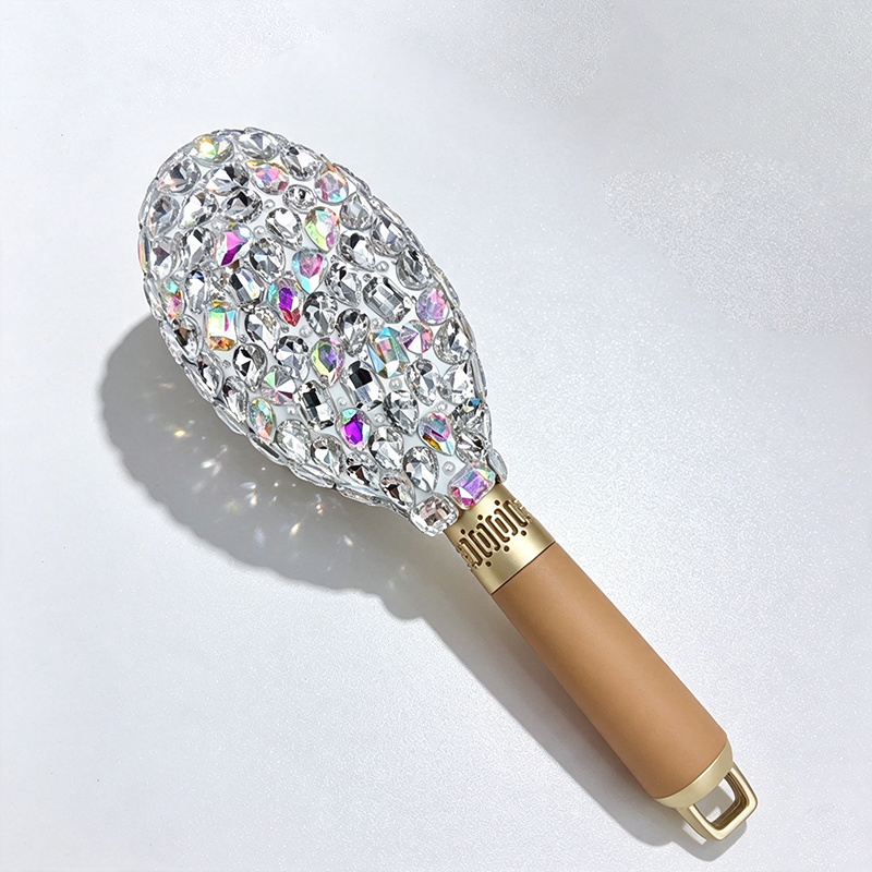 CouldNook Bling Rhinestone Hair Brush - Scalp Massage Paddle Comb