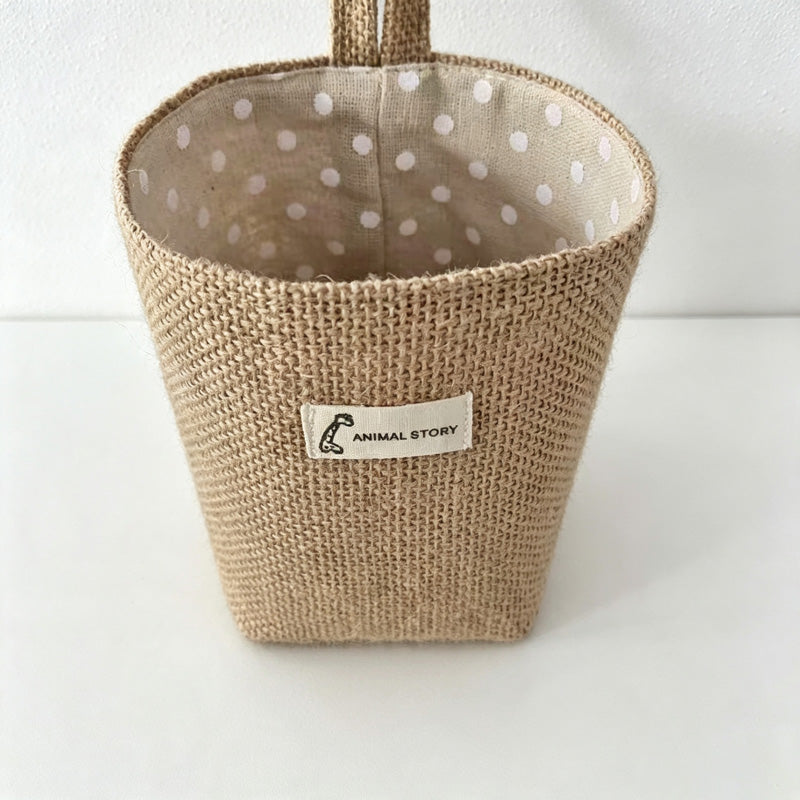 CloudNook Cotton Linen Hanging Storage Bag‑Wall Mount Organizer