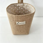 CloudNook Cotton Linen Hanging Storage Bag‑Wall Mount Organizer