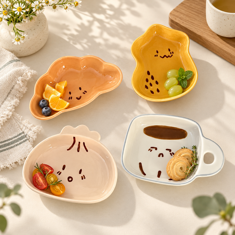 CouldNook Snack Shape Dipping Dish - Smiling Designs