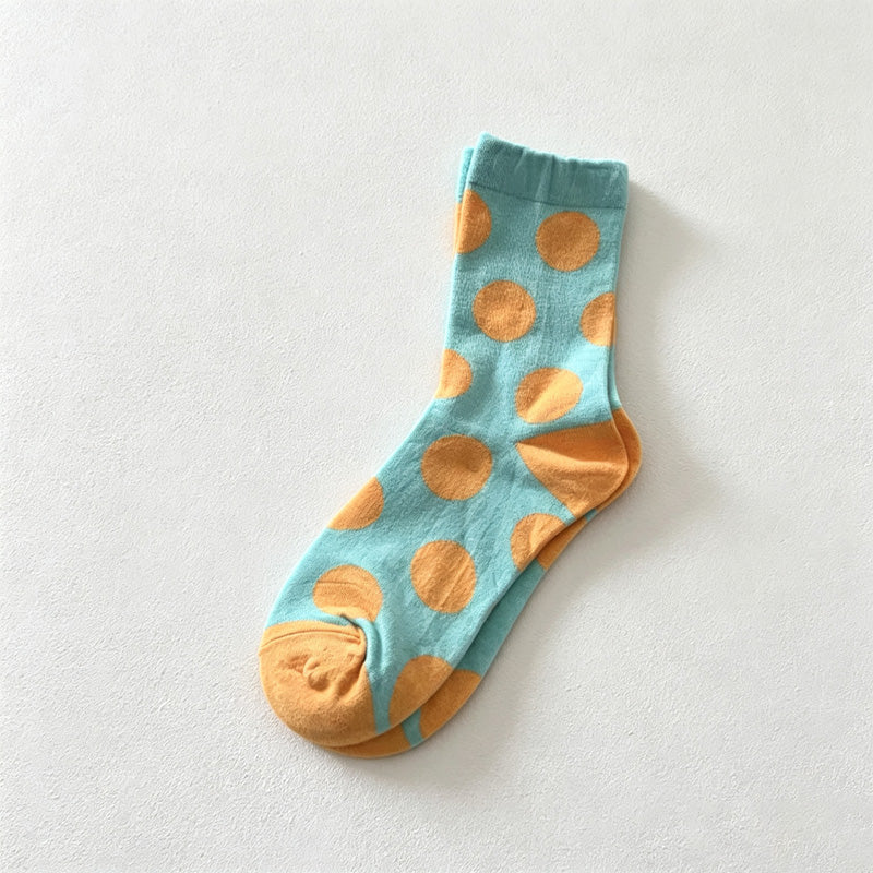 CouldNook Polka Dot Crew Socks - Bold Dot Pattern