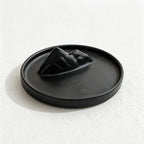 CouldNook Mountain Incense Holder - Sculpted Peak and Circular Rimmed Tray