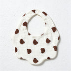 Six-Layer Cotton Gauze Baby Bib with Scalloped Edge