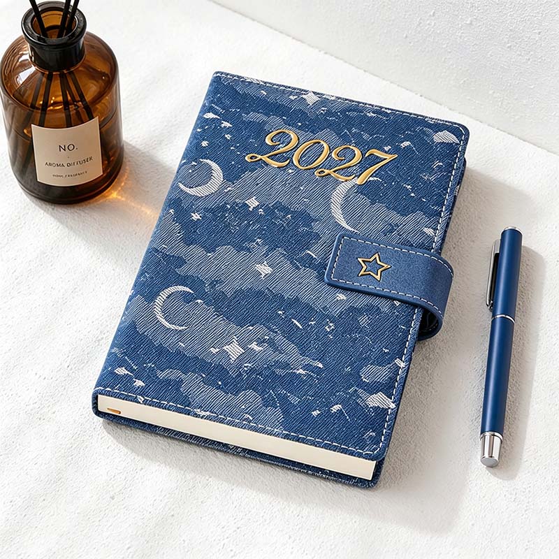 CouldNook 2027 Celestial Planner - Denim Snap Cover Collection